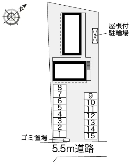 ★手数料０円★鈴鹿市国府町　月極駐車場（LP）